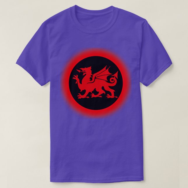 Camiseta Dragón galés rojo 1 (Diseño del anverso)