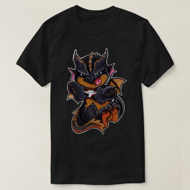 Camiseta Dragón gamer (Diseño del anverso)