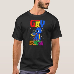 Camiseta Dragón Gay Trendy Majestic Lgbtq Orgullo Gay