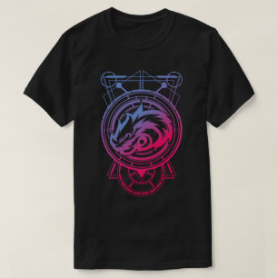 Camiseta Dragón geométrico