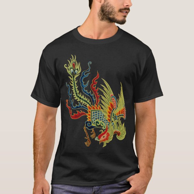 Camiseta Dragón gráfico con la cabeza del gallo (Anverso)