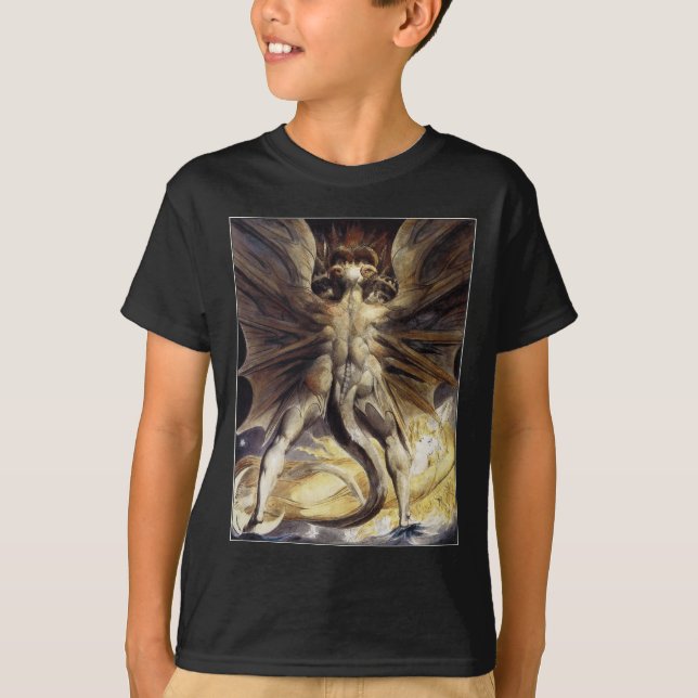 Camiseta Dragon: "Great Red Dragon" de Blake (Anverso)