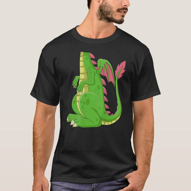 Camiseta Dragon Green Dragon Costume Shirt (Anverso)