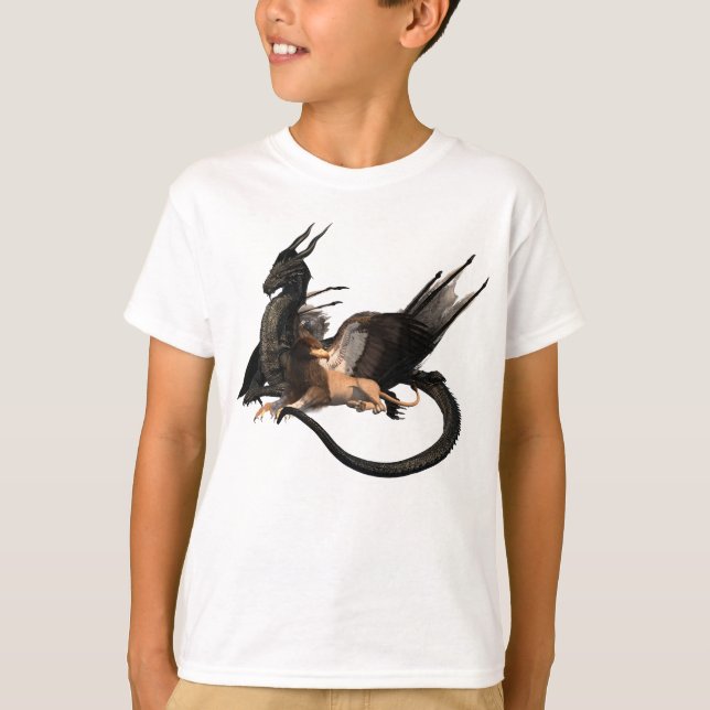Camiseta Dragón Griffin Bestias Mitológicas (Anverso)