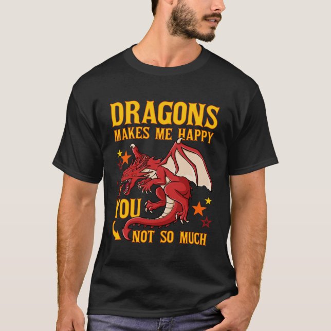 Camiseta Dragon Head Funny Cute Fantasy Crema Pullover H (Anverso)