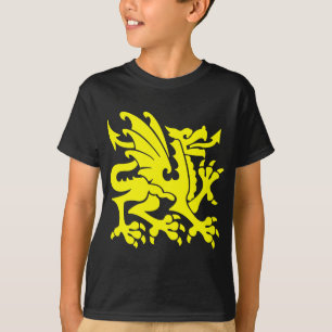 Camiseta Dragón heráldico 01 - Amarillo