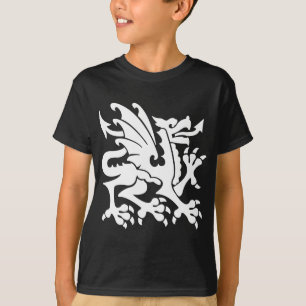 Camiseta Dragón heráldico 01 - Blanco
