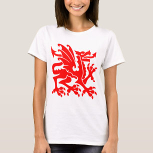 Camiseta Dragón heráldico 01 - Rojo