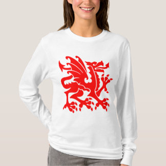 Camiseta Dragón heráldico 01 - Rojo