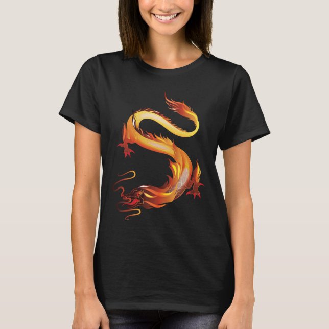 Camiseta Dragon I Fire Dragon I Children Dragon Fantasy Uni (Anverso)