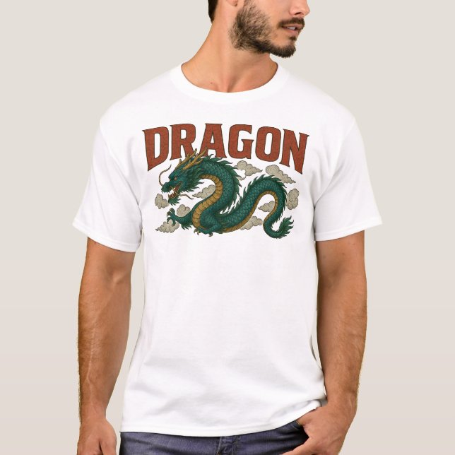 Camiseta Dragon ilustracion (Anverso)