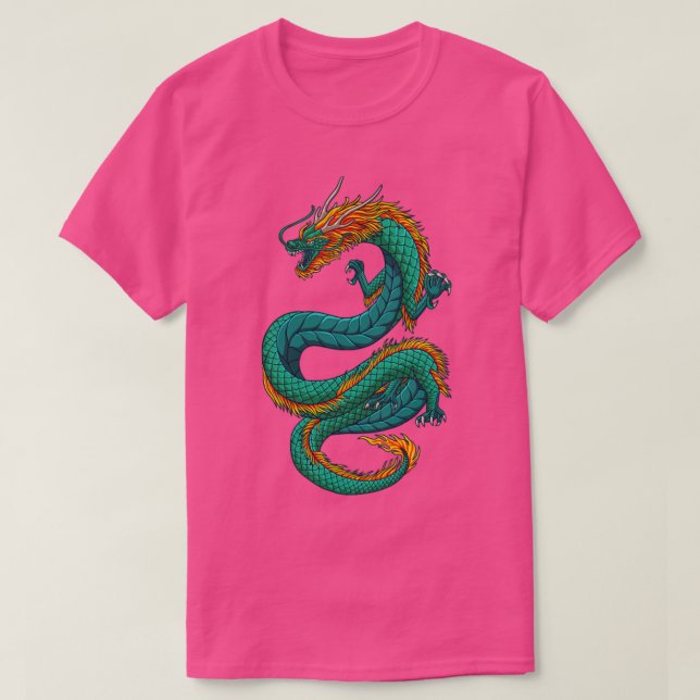 Camiseta Dragón japonés (Diseño del anverso)