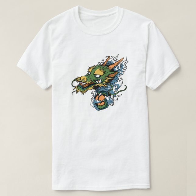 Camiseta Dragón japonés (Diseño del anverso)