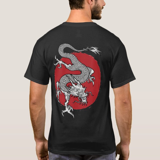 Camiseta Dragón japonés (Reverso)