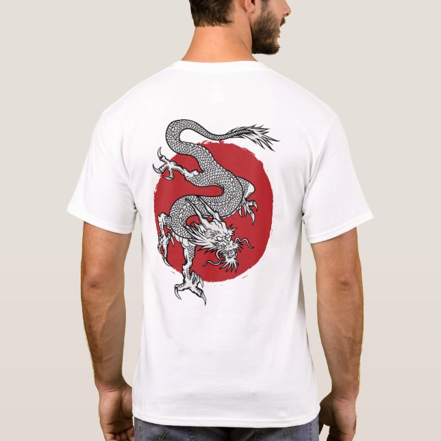 Camiseta Dragón japonés (Reverso)