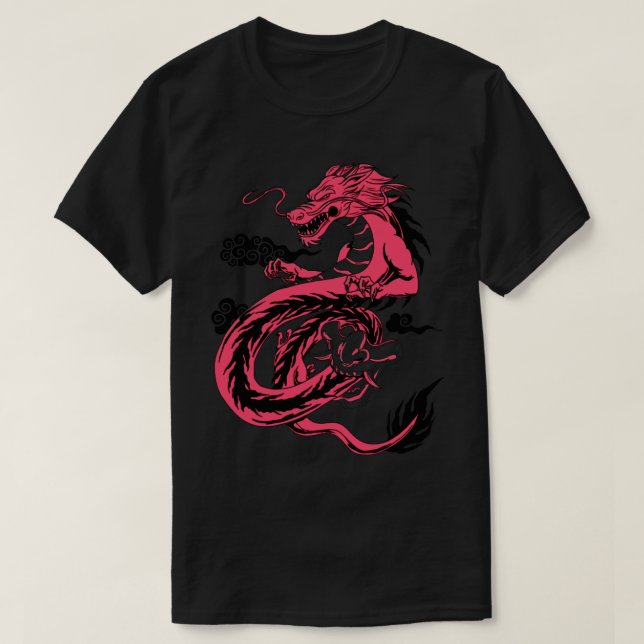 Camiseta Dragón japonés11 (Diseño del anverso)