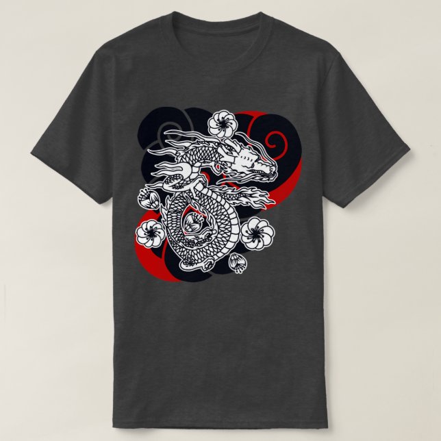 Camiseta Dragón japonés17 (Diseño del anverso)