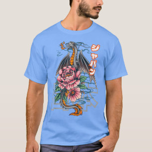 Camiseta Dragón japonés anime asiático se burla del dragón