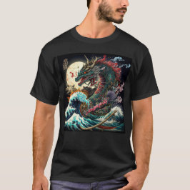 Camiseta Dragón japonés de gran noche