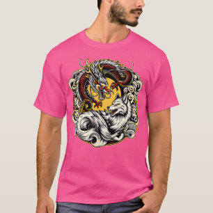 Camiseta Dragón japonés de nueve colas Fox Kitsune
