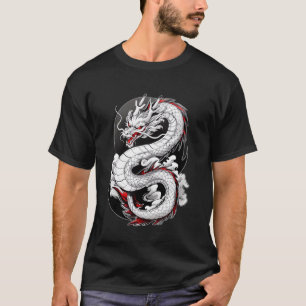 Camiseta Dragón Japonés En Nubes Hombres Mujeres Mitológico