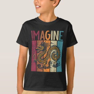 Camiseta Dragón japonés imagina hombres míticos de la fanta