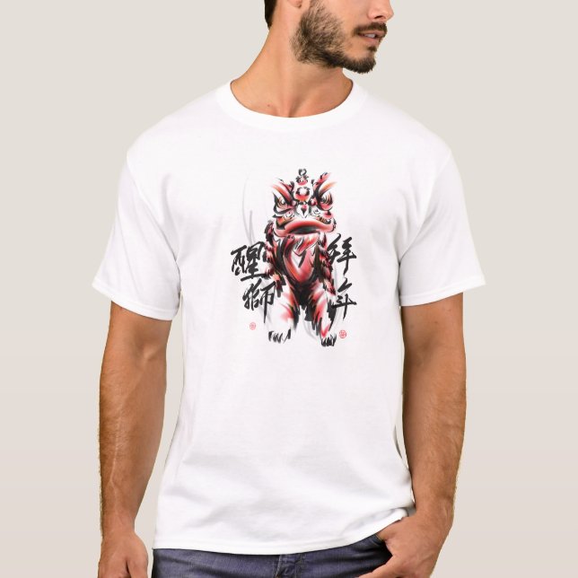 Camiseta Dragón japonés rojo (Anverso)