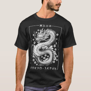 Camiseta Dragón japonés Tokio Japón años 80 Ani mítico asiá