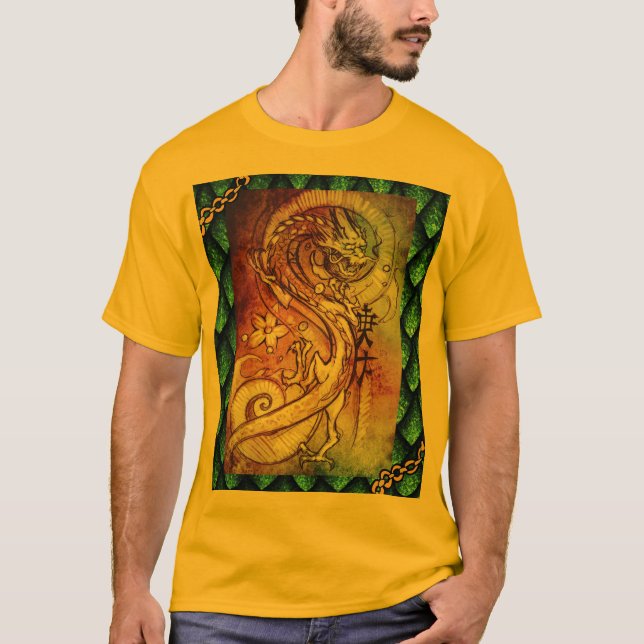 Camiseta Dragón japonesa (Anverso)