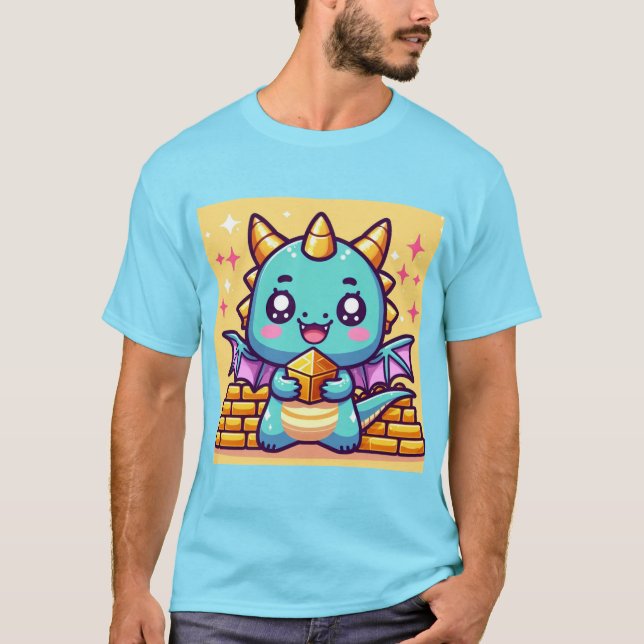 Camiseta ¡Dragón Kawaii con oro! (Anverso)