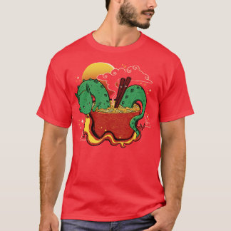 Camiseta Dragón Kawaii de fideos calientes por Tobe Fonseca