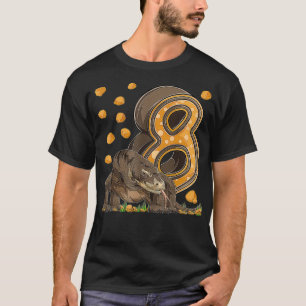 Camiseta Dragón Komodo de 8 años Reptile 8° cumpleaños