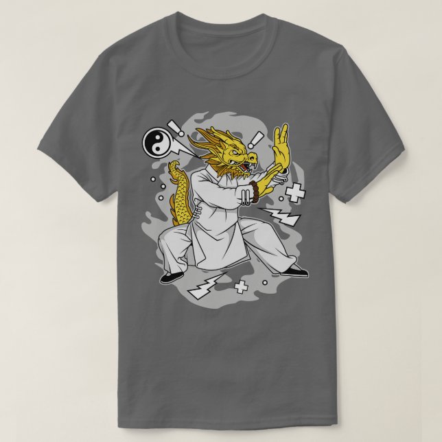 Camiseta Dragon Kungfu (Diseño del anverso)