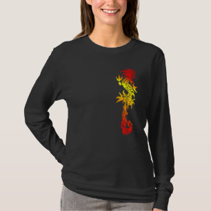 Camiseta Dragón Lava Rojo Vestido Niños Dragones Halloween 
