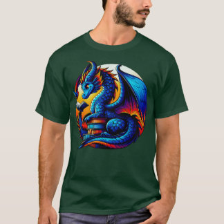 Camiseta Dragón leyendo un libro Bookworm Lover 2