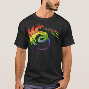 Camiseta Dragón LGBTQ con regalo de orgullo de arcoiris pre