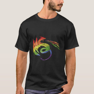 Camiseta Dragón Lgbtq Con Regalo Del Orgullo De La Llama Ar