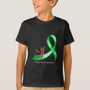 Camiseta Dragón Libélula Hippie Cinta Verde Conciencia de E