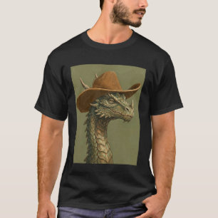 Camiseta Dragón Lindo con Sombrero de Vaquero