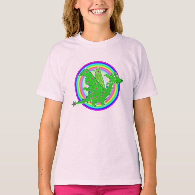Camiseta Dragón lindo del dibujo animado (Anverso)