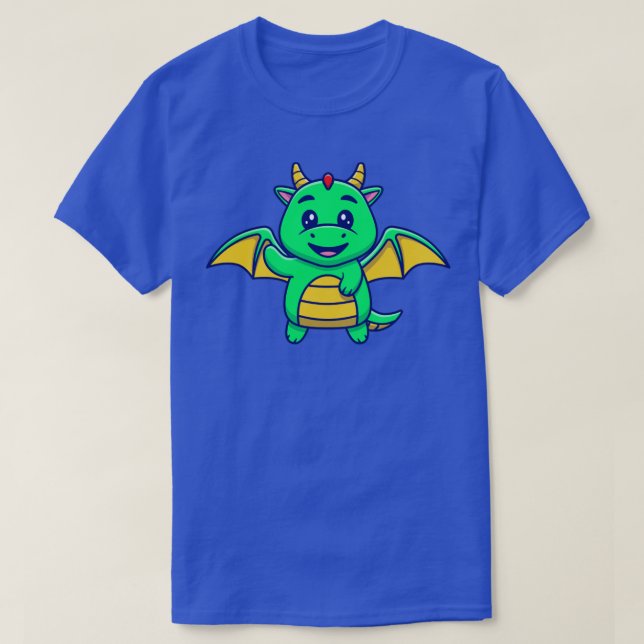 Camiseta Dragón lindo volando (Diseño del anverso)