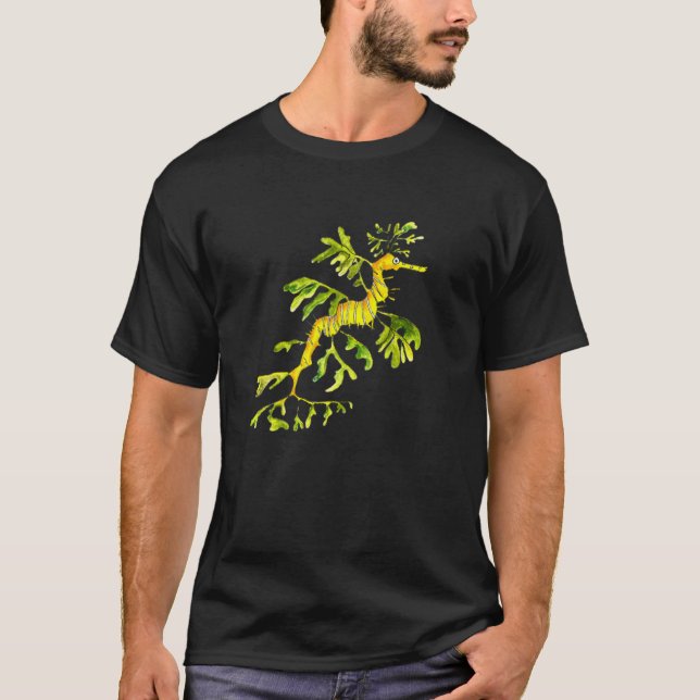 Camiseta Dragón marino Leafy para adultos (blanco (Anverso)