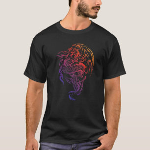 Camiseta Dragón marino Respirante a incendios navales con d