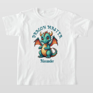 Camiseta Dragon Master Cute Green Dragon Personaliza