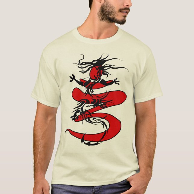 Camiseta dragón meditating (Anverso)