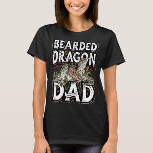 Camiseta Dragón mejor barbudo papá nunca Bearded Dragon Liz