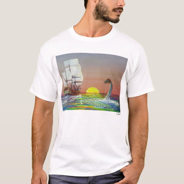 Camiseta Dragón místico del mar (Anverso)