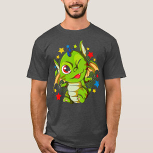 Camiseta Dragón mítico Creatura de Fantasía Dragón Cute