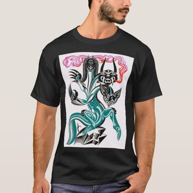 Camiseta Dragón mítico de 3 cabezas (Anverso)