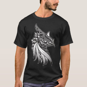Camiseta Dragón mítico Mandala - Cabeza de cuerno de fantas